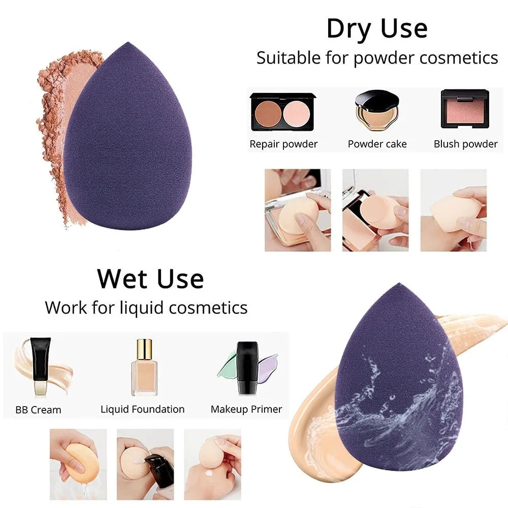 12Pcs Multicolor Makeup Sponge